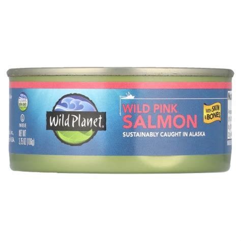 Wild Planet Wild Pink Salmon With Skin And Bones 375 Oz 106 G 375 Oz Kroger