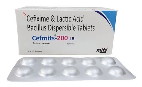 Cefmits Lb Cefixime Lactic Acid Bacillus Dispersible Tablets