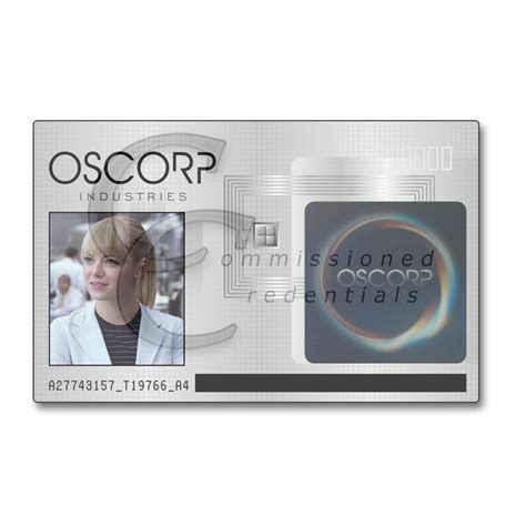 Custom Oscorp Id Commissioned Credentials