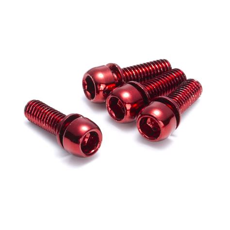 Reverse Components Schroeven Voor Schijfrem Adapter M6x18mm Red