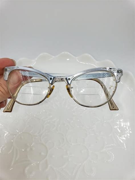 Cat Eye Glasses Prescription Glasses Silver and Gold With - Etsy | Cat ...