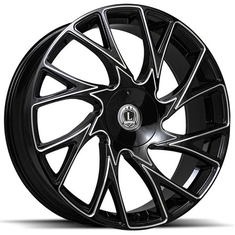 Luxxx Alloys Wheels Lux Gloss Black Milled Rims Lux