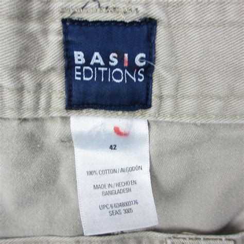 Basic Editions Cargo Shorts Mens 42 Beige Classic Ca Gem