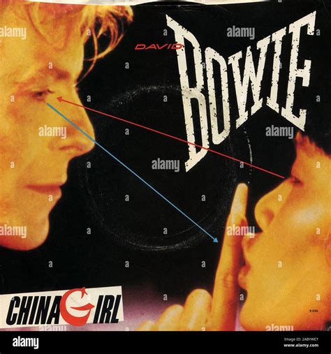 David Bowie China Girl Vintage Vinyl Album Cover Stock Photo Alamy