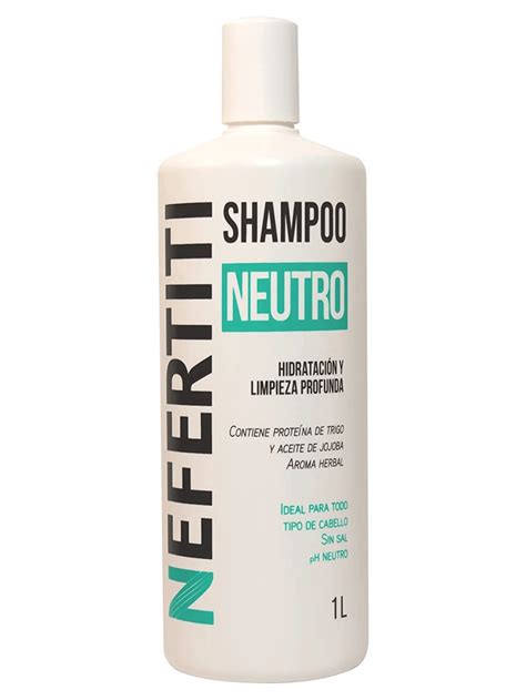 Shampoo Neutro Nefertiti Sin Sal Limpieza Profunda 1000 Ml Moda De