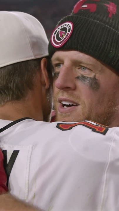 Tom Brady And Jj Watt After Bucs Ot Win Vs Cardinals Youtube