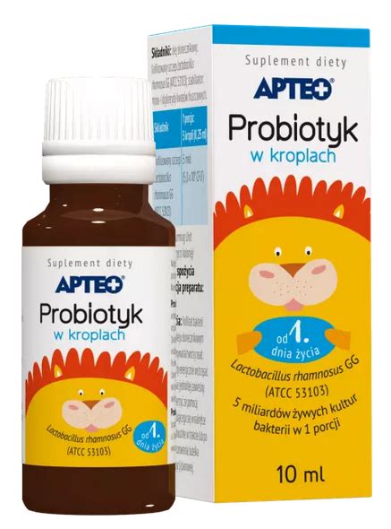 APTEO Probiotyk W Kroplach Dla Dzieci 10 Ml Ekopteka Pl