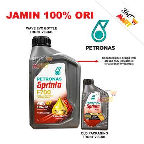 Petronas Sprinta F700 Semi Synthetic Motor Oil 15W 50 1 Litre 2