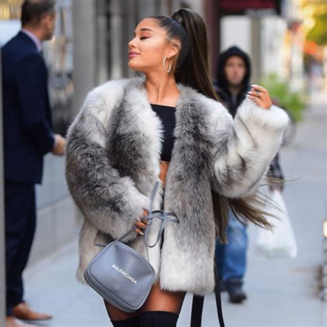 Ariana Grande Faux Fur Coat Universaljacket