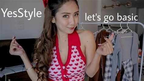 Yesstyle Basics Try On Haul Youtube