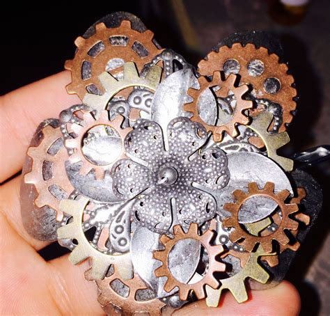 Steampunk Flower Pin Blows My Mind With Awesomeness Made By My