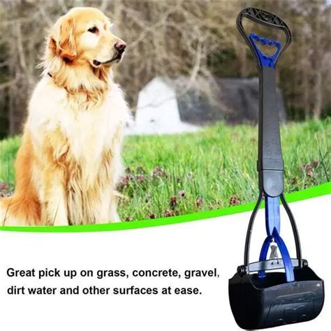 Pet Pooper Scooper Long Handle Dog Poop Jaw Scoop Shovel Pick Up Animal