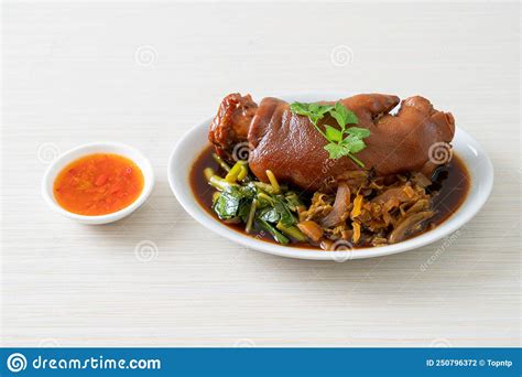 Stewed Pork Knuckle Or Stewed Pork Leg Stock Photo Image Of Delicious