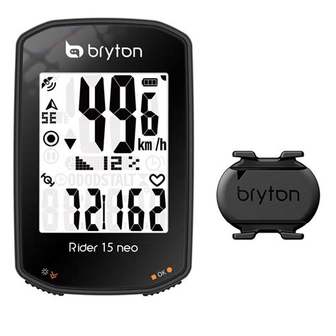 Compteur vélo GPS Bryton Rider 15 NEO C capteur cadence sans fil