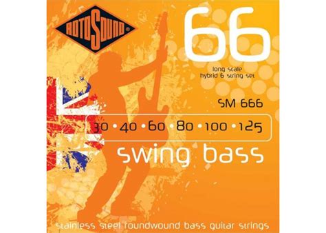 Rotosound Sm666 Swing Bass 6 String M L Set