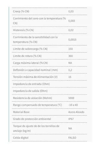 Celda De Carga Tipo S Reacción Cza Tracción Compresión en venta en La