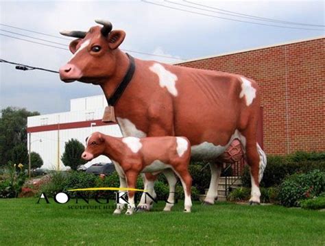 Fiberglass Cow Sculptures Sculpture Animal Garden Decor