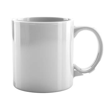 Blank Single White Mug Mug Mug Mockup White Png Transparent Image