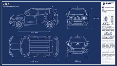 Blueprint Jeep Renegade Limited 2016 by VictorBravoDesign on DeviantArt