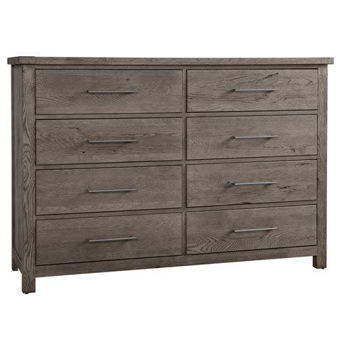 Vaughan Bassett Dovetail 8 Drawer Dresser In Mystic Grey 751 002