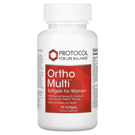 Protocol For Life Balance Ortho Multi For Women 90 Softgels