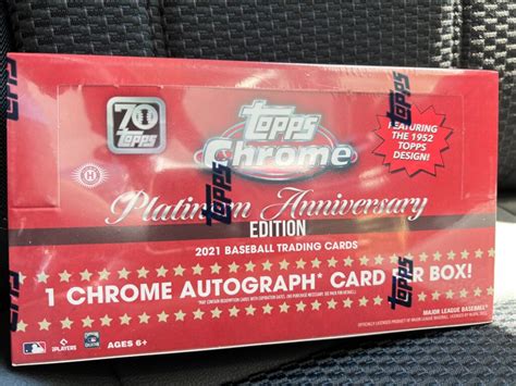 2021 Topps Chrome Platinum Anniversary Baseball Hobby版 開封レビュー