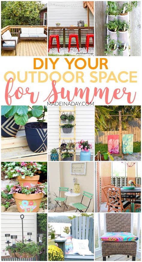 Diy Outdoor Space Ideas For Summer Patios Diy Patio Diy Patio