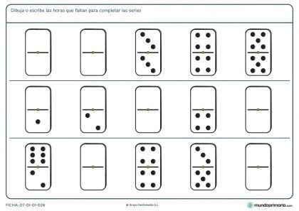 Completar Series De Domin Para Primaria