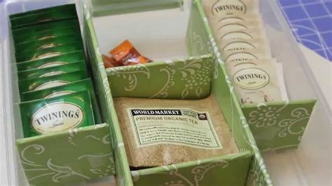 DIY Tea Organizer | Tea diy, Tea organization, Tea bag organizer