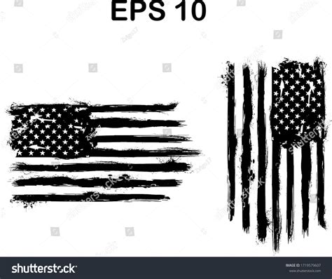 Usa Flag Distressed American Flag Splash Stock Vector Royalty Free