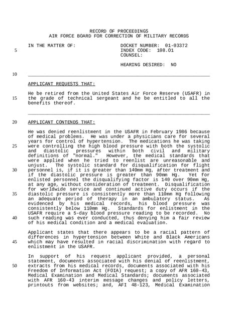 Boards Law Af Mil Af Bcmr Cy2001 Bc2001033 Boards Law Af Doc Template Pdffiller