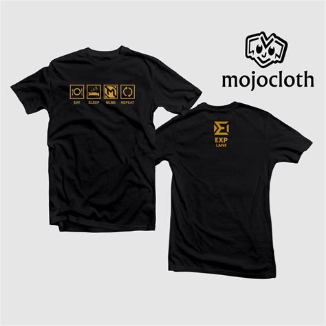 Jual Kaos Ml Eat Sleep Mlbb Repeat Kaos All Role Mobile Legend Gold