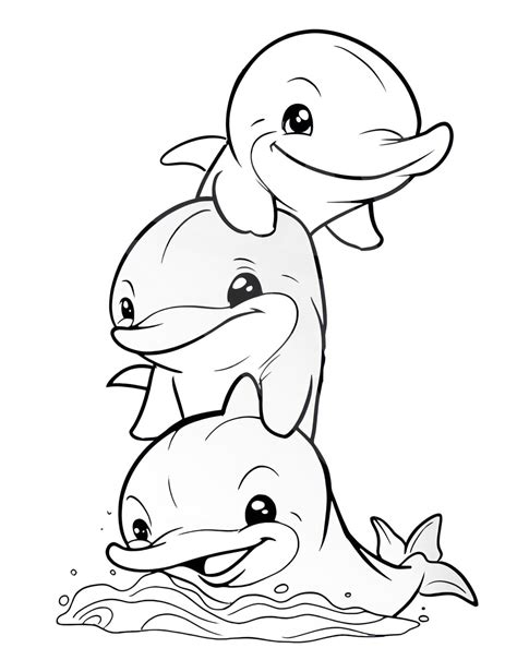 32 Dolphin Coloring Pages For Kids And Adults - Our Mindful Life