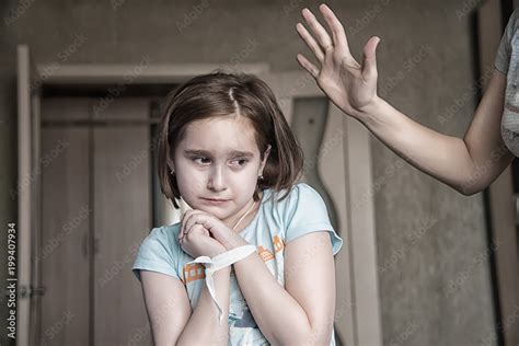 Mother Beats Her Daughter Stock Photo Adobe Stock