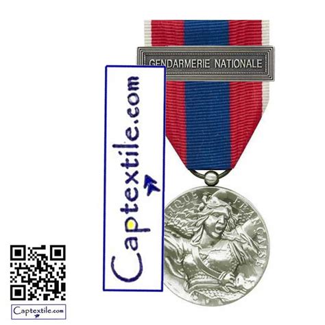 Médaille Ordonnance Défense Nationale Argent agrafe Gendarmerie Nationale