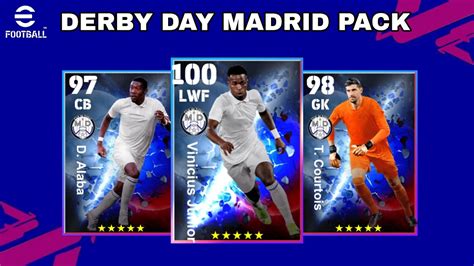 Upcoming Monday Confirmed Derby Day Madrid Pack In Efootball 2023