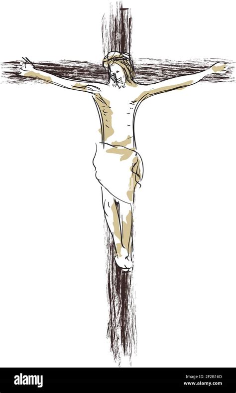 Jesus Christ Crucified On The Cross Christian And Catholic Religion