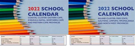 School Calendar 2022 Inland Open On 12 And Coastal Schools On 19 January 2022 Khabza Career