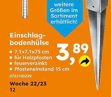 Einschlag Bodenh Lse Angebot Bei Globus Baumarkt