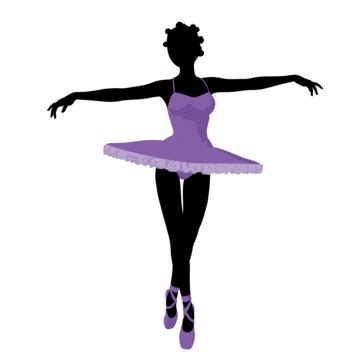 African American Ballerina Silhouette Diva Ballet Perform Balance