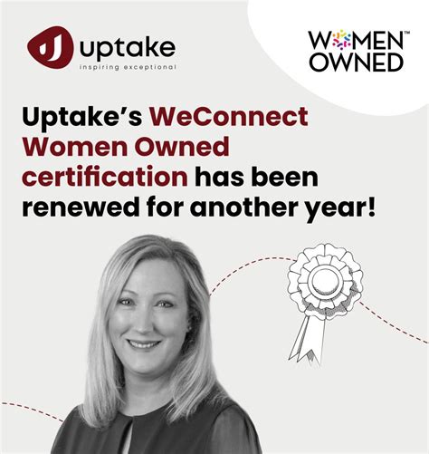 Uptake Weconnect Women Owned Certified Healthcare Consultancy