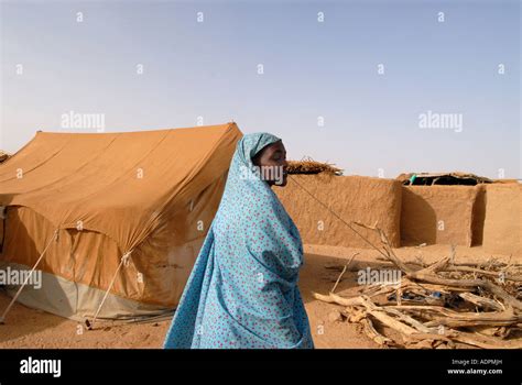 Irideme Camp For Sudanese Refugees Run By Care Eastern Chad Stock