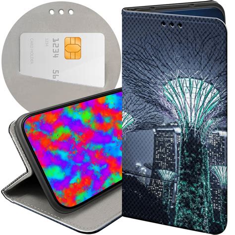 ETUI Z KLAPKĄ DO SAMSUNG A13 5G A04S WZORY MIASTA ARCHITEKTURA URBAN