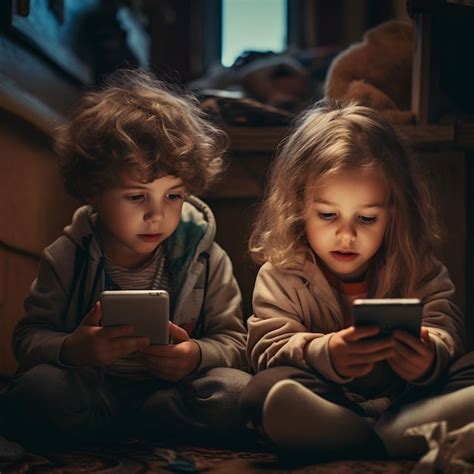 Premium Photo | Kids playing game on smartphone