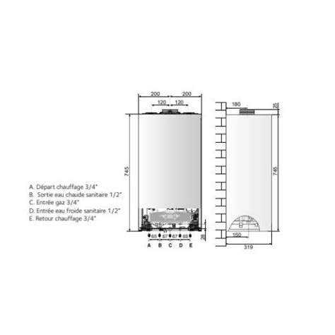 Chaudi Re Murale Mixte Basse Temperature Inoa Nox Shunt Cf