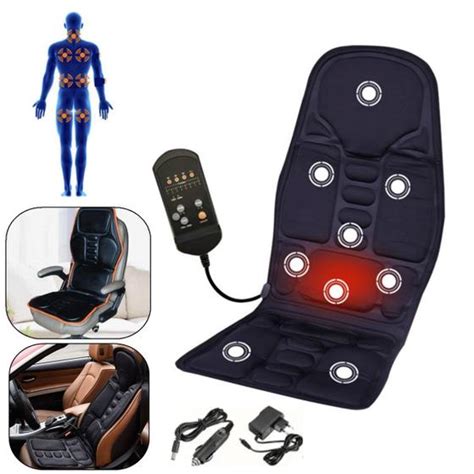 Massageador Multifuncional Para Assento Carro Sof Apoio Lombar Modos