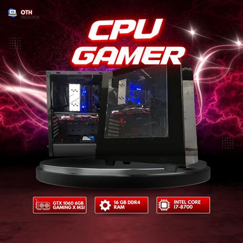 OTH PRODUTOS PC Gamer Intel Core I7 16GB HD 1TB SSD 500GB GTX