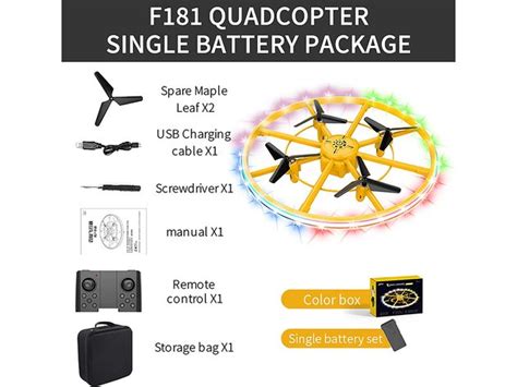 LED Ring Light Remote Control Drone with Altitude Hold and Headless ...