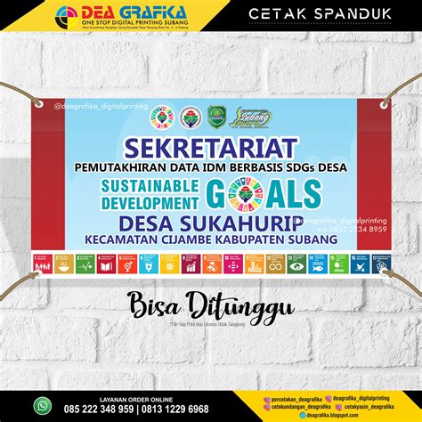 Percetakan Dea Grafika Subang Cetak Spanduk Pelatihan Sdgs Desa