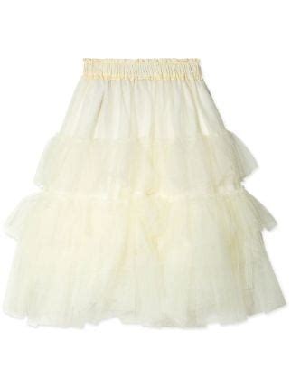 Simone Rocha Layered Tulle Midi Skirt Farfetch